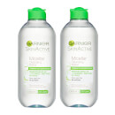Garnier Micellar Water Facial Cleanser Combination Skin 400ml Duo Pack Garnier Micellar Water Facial Cleanser Combination Skin 400ml Duo Pack