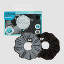 MP X Invisibobble® Reflective Power Sprunchie – Black/Ice Blue - 2 PACK MP X Invisibobble® Reflective Power Sprunchie – Black/Ice Blue - 2 PACK