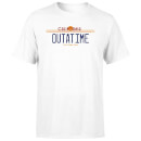 Back To The Future Outatime Plate Men's T-Shirt - White Back To The Future Outatime Plate Men's T-Shirt - White