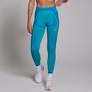 MP Women's Tempo Seamless Hybrid Leggings - Ocean Blue - XS MP Women's Tempo Seamless Hybrid Leggings - Ocean Blue - XS