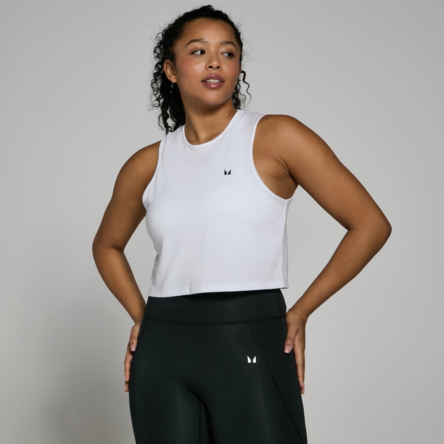 MP Women's Training Cropped Vest - White - XXS