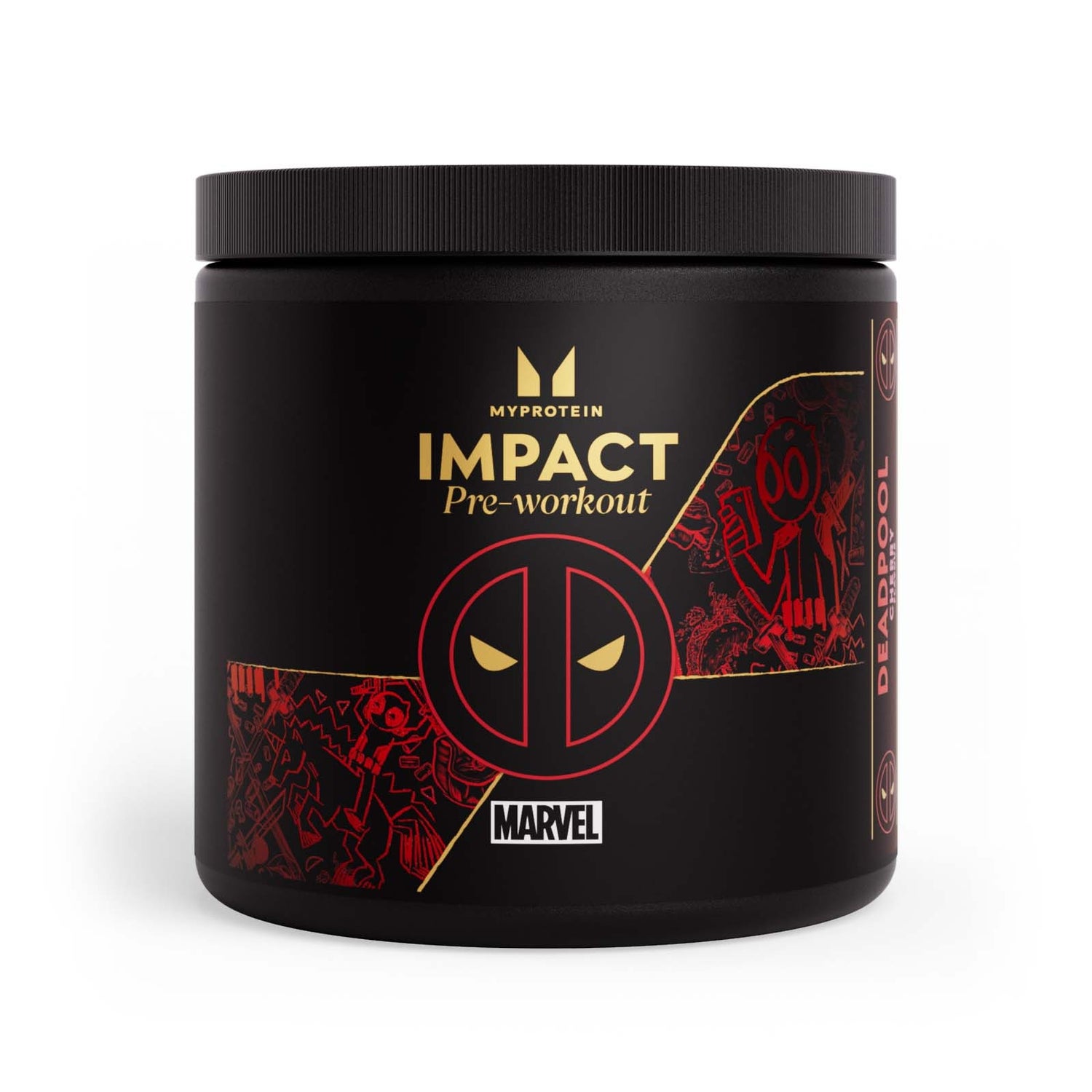 Myprotein, Impact Pre-Workout, Deadpool, Marvel , 40 servings (WE) - 40servings - Cherry