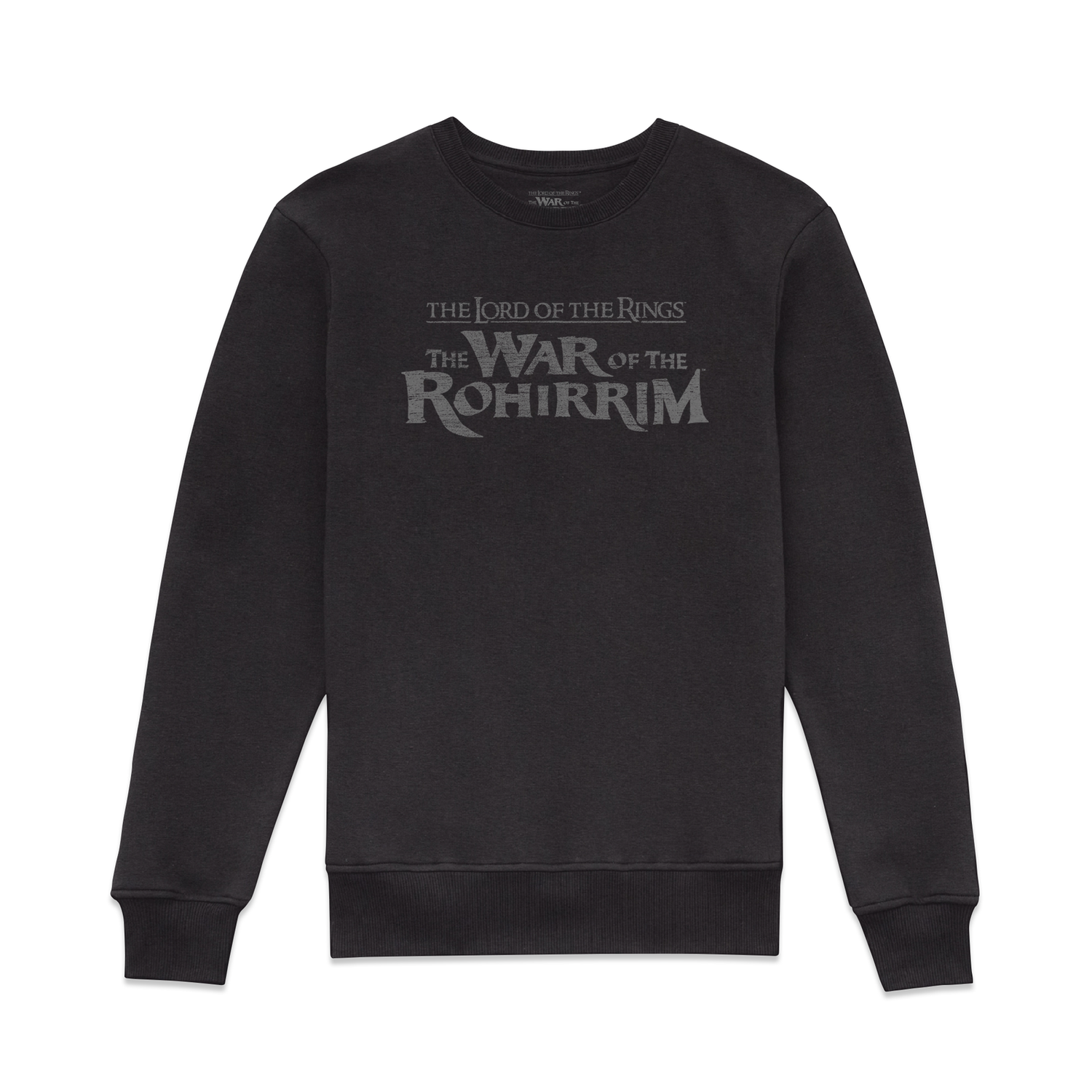 Lord Of The Rings Textured Logo Sweatshirt - Black