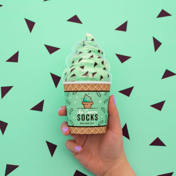 Ice Cream Socks - Mint Choc Chip