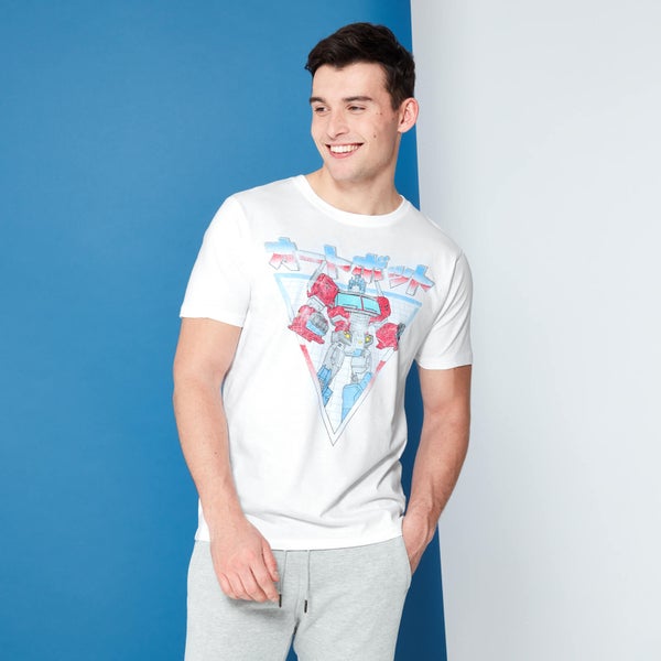 Transformers Optimus Prime Retro Japanese T-Shirt - White