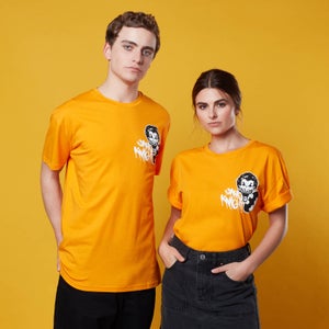 T-shirt Batman Graffiti Print Oversized - Orange