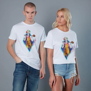 Harley Quinn en Wooden Mallet Unisex Birds of Prey T-Shirt - Wit