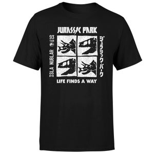 T-shirt Jurassic Park The Faces - Noir - Homme