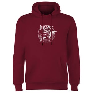 Jurassic Park Flying Threat Hoodie - Burgunder