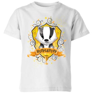 Harry Potter Hufflepuff Kids' T-Shirt - White