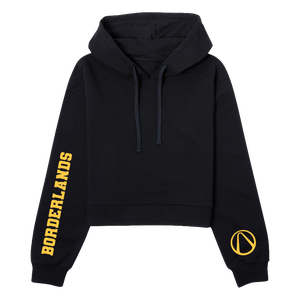 Borderlands Women's Cropped Hoodie - Black