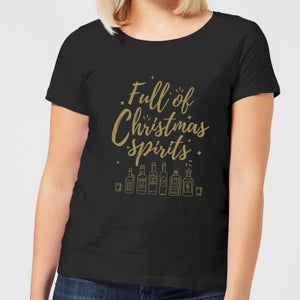 Full Of Christmas Spirits Women's T-Shirt - Black