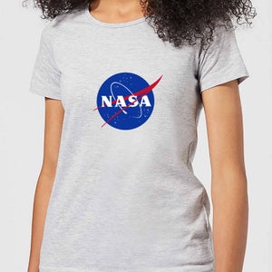 NASA Logo Insignia Dames T-shirt - Grijs