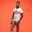 Jurassic Park Primal Vintage Logo Ringer T-Shirt - White/Black Jurassic Park Primal Vintage Logo Ringer T-Shirt - White/Black
