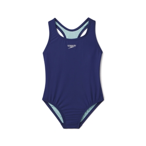 Girl's Solid Racerback One Piece Purple