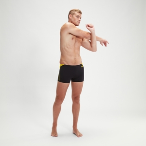 Boxer de bain Homme HyperBoom Splice noir/jaune