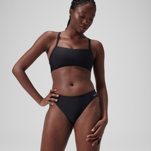 Bas de bikini classique uni Femme Gris foncé - 2XS