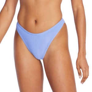 Women's Rib Scoop Bikini Bottom Blue