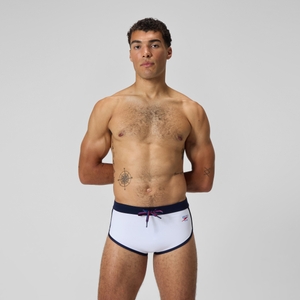 Men's Jetstream Retro Logo Brief White - 36