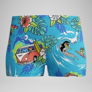 Schwimmlern-Badeshorts 28 cm Blau für Jungen