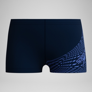Short de bain Aquashort Garçon Medley Logo bleu marine/bleu - 13-14