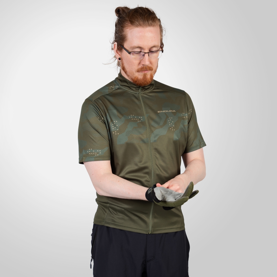 Hummvee Ray Trikot (kurzarm) für Herren - Olivgrün