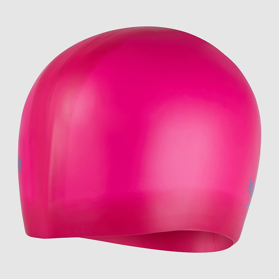 Bonnet Junior pour cheveux longs rose/bleu