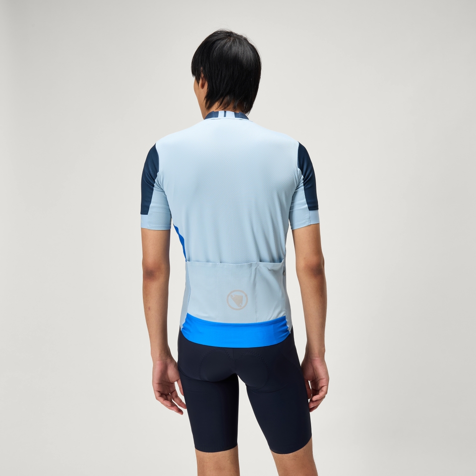 Men's FS260 Print S/S Jersey - Ink Blue