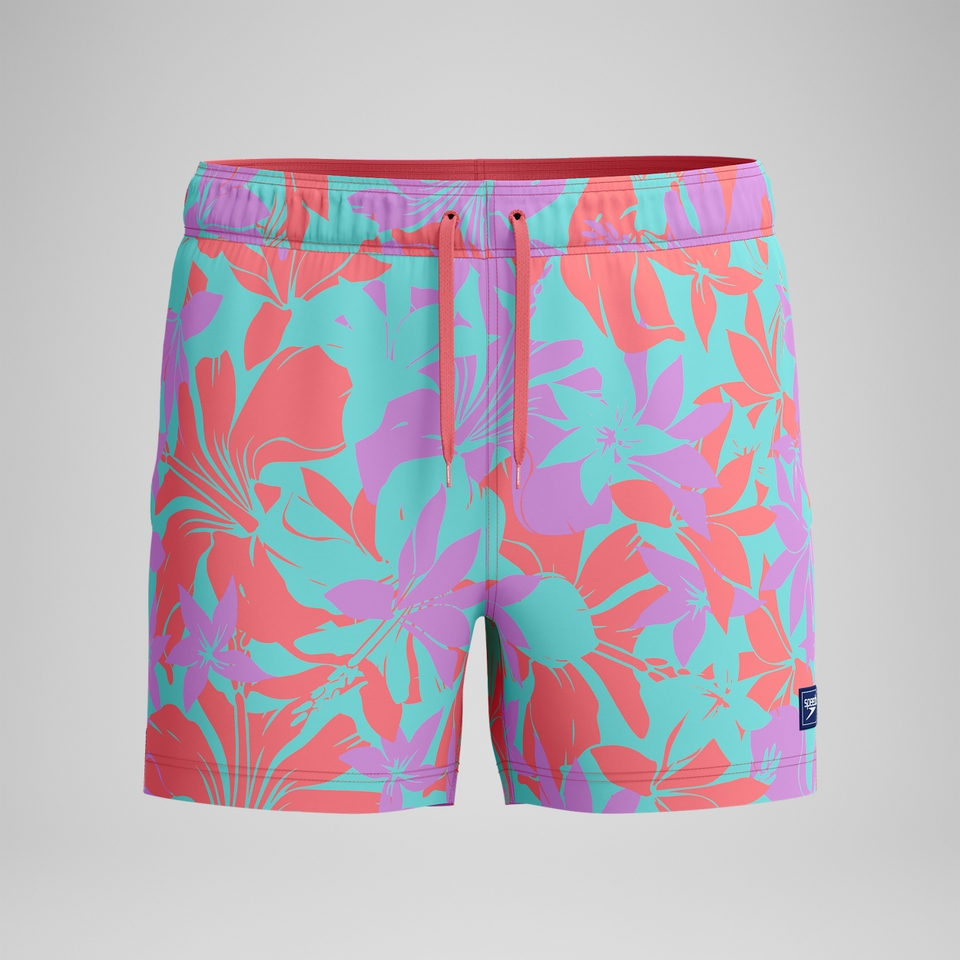 Short de bain Redondo Edge imprimé 35 cm, hommes, rose/orange