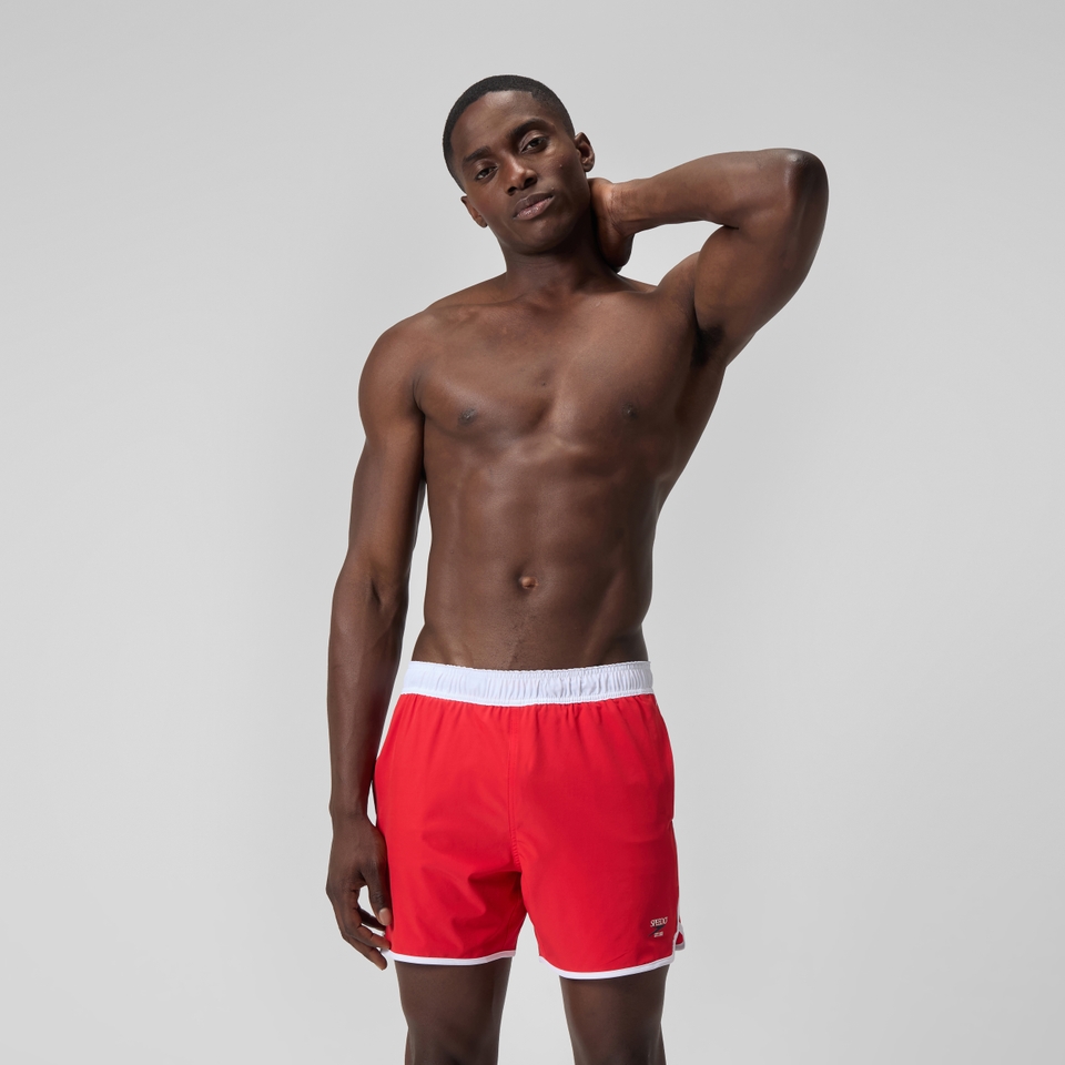 Jetstream Short de bain Logo 40 cm, hommes, rouge/blanc