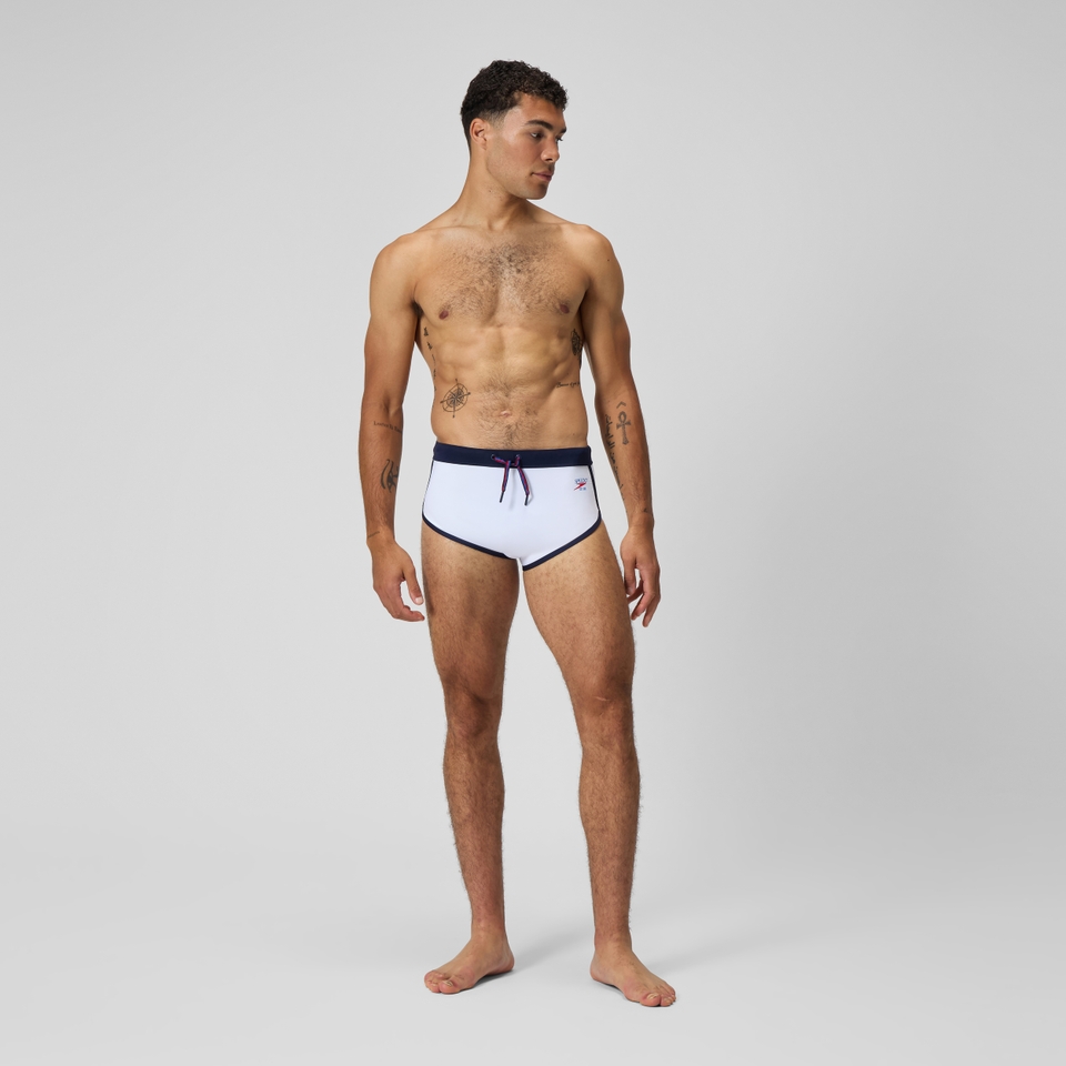 Men's Jetstream Retro Logo Brief White